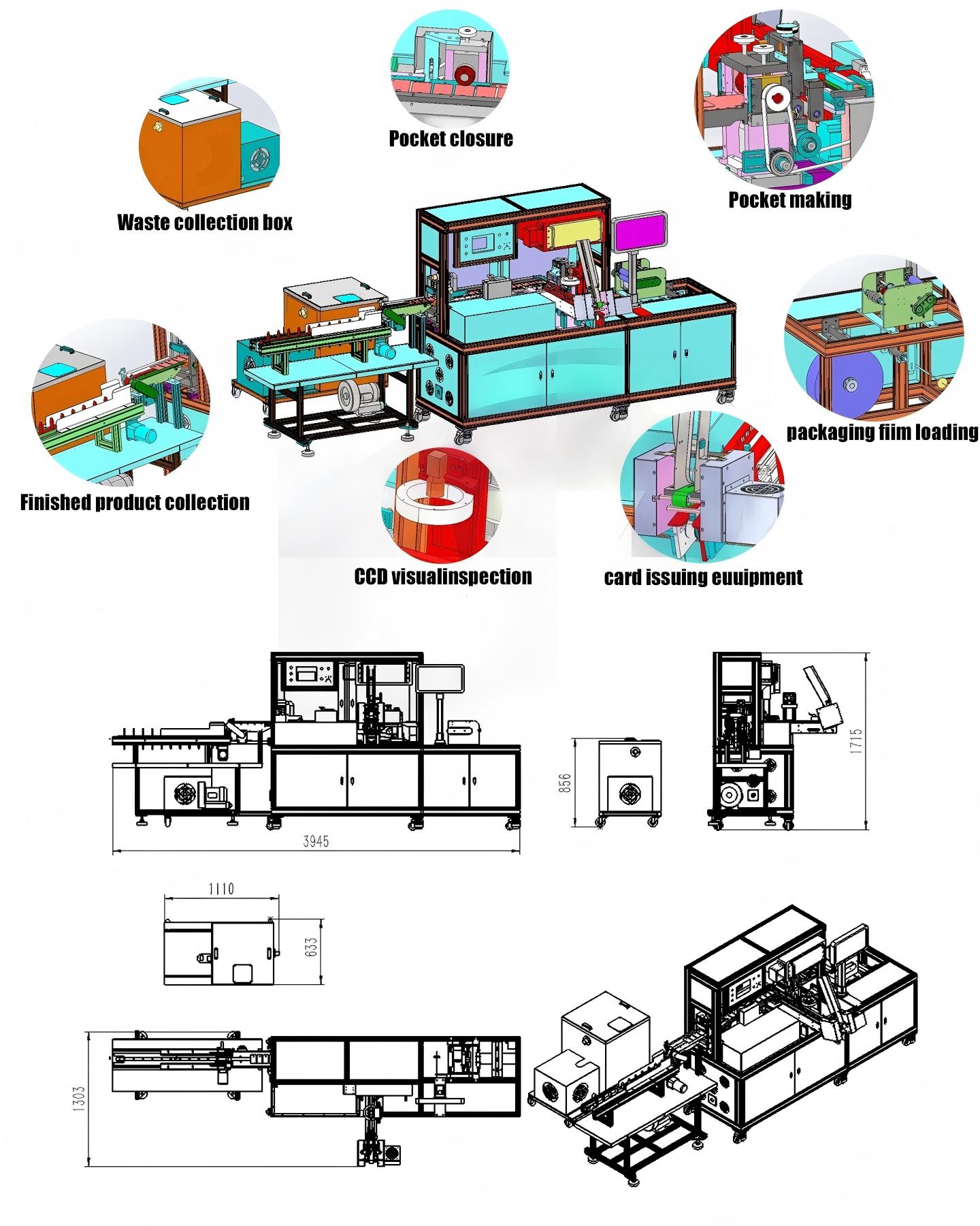 JX-008BZJ Ultrasonic High-Speed Card Packaging Machine1 JX-008BZJ Ultrasonic High-Speed Card Packaging Machine1