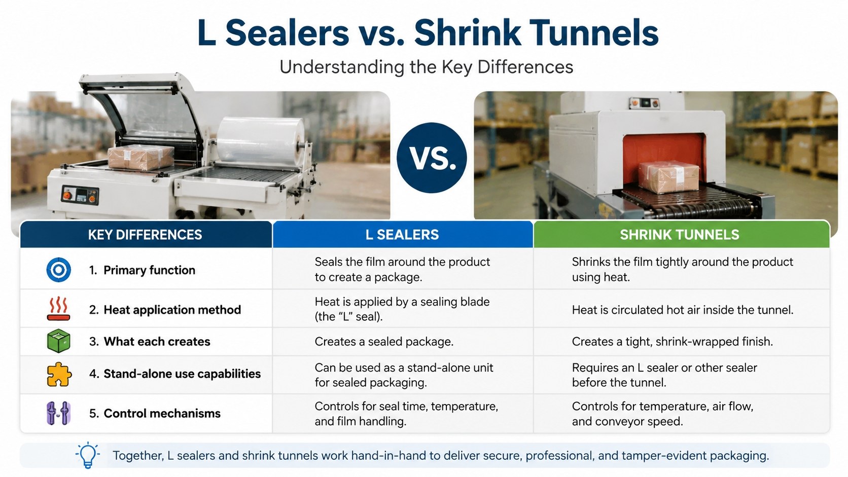 L Sealer vs Shrink Tunnel