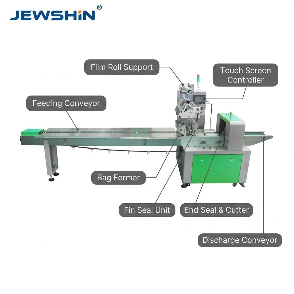 JEWSHIN High-Speed 20-Head Automatic Card Packaging Line