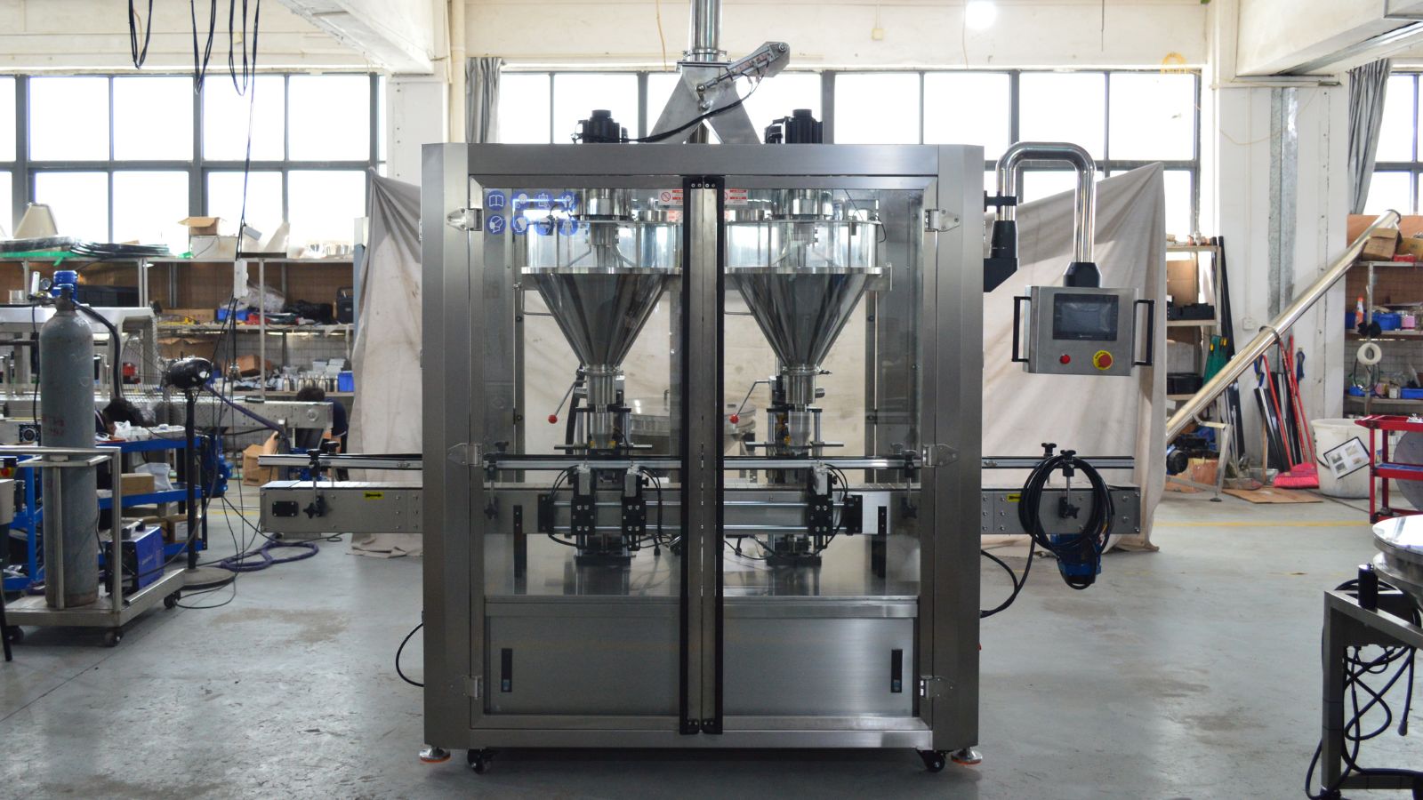 Complete Automatic Powder Filling & Packaging Line | Customized Turnkey Solutions for Bottles & Jars