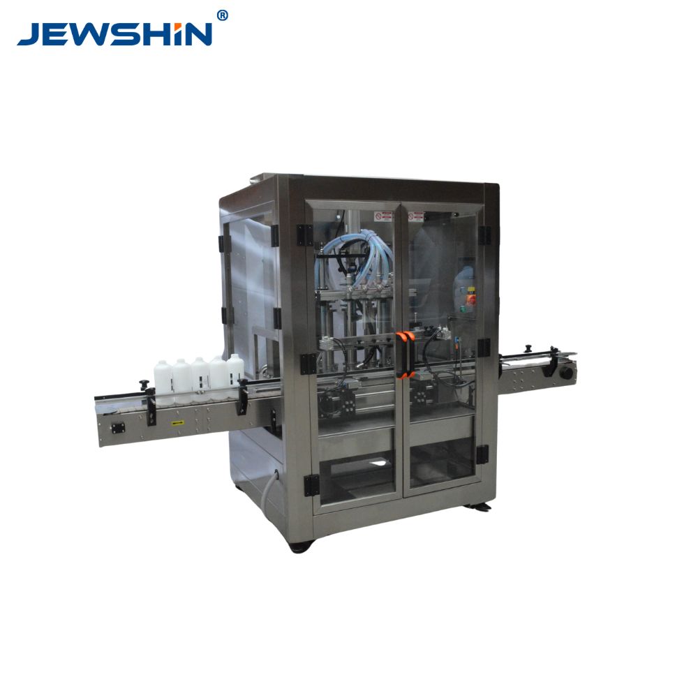 Automatic Overflow Filling Machine for Glass Bottles with Constant Fill Level