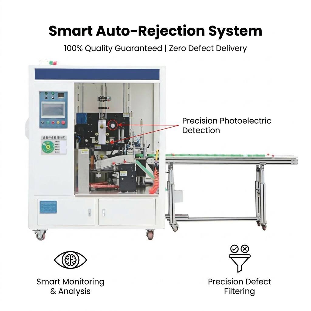smart auto-rejection system photoelectric detection tape packaging