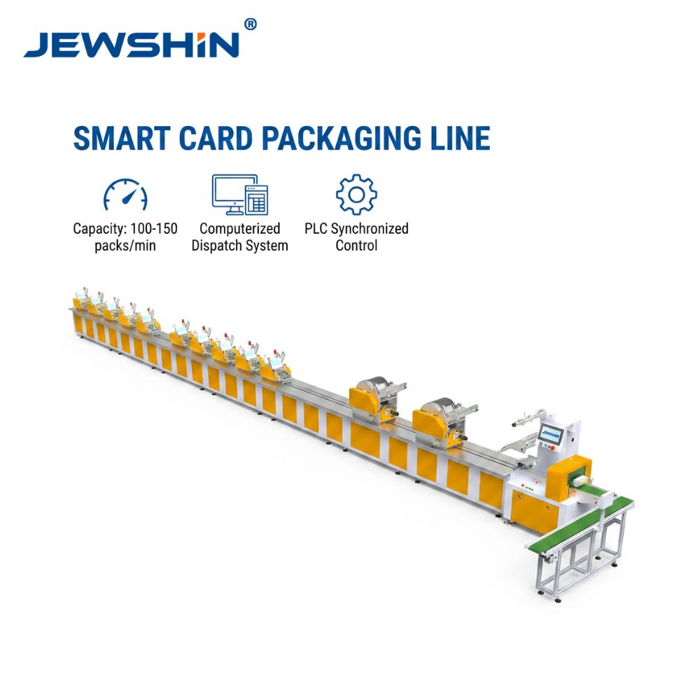 JEWSHIN High-Speed 20-Head Automatic Card Packaging Line
