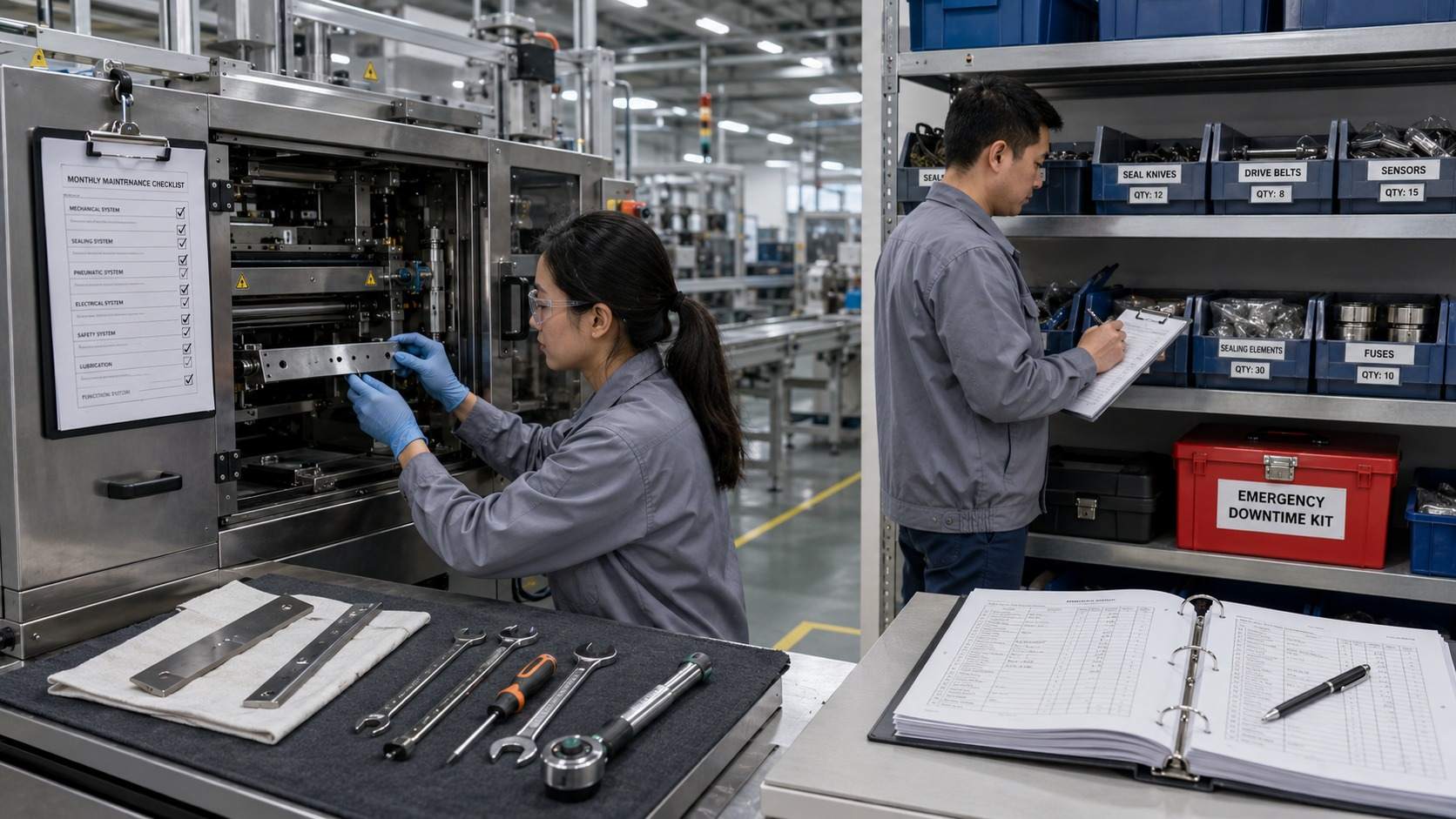 包装機アフターサービス ガイド: 稼働時間を最大化し、スペアパーツを管理し、中国のサプライヤーからサポートを受ける方法